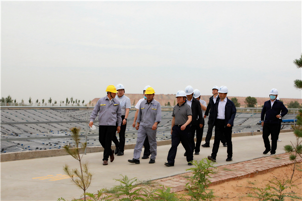 壹定发集团复工复产促增添项目观摩聚会与会职员走进大秦国源三秦环保秦邦园区在榆项目