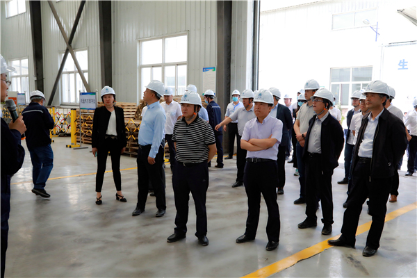 壹定发集团复工复产促增添项目观摩聚会与会职员走进大秦国源三秦环保秦邦园区在榆项目