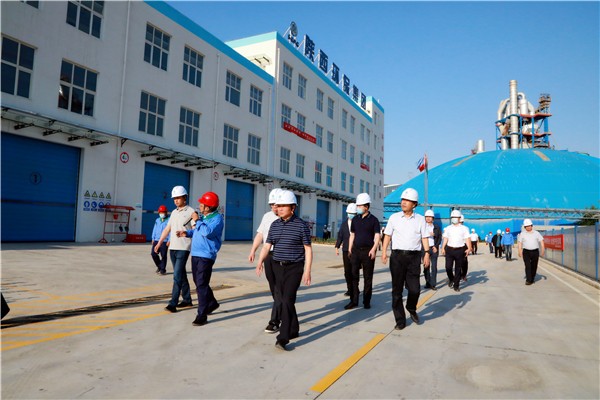 壹定发集团复工复产促增添项目观摩聚会与会职员走进环保保隆生态三秦在延在铜项目