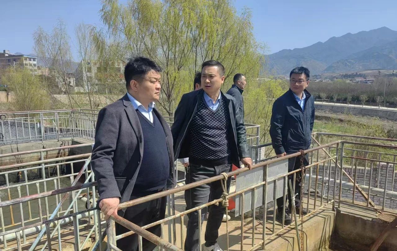 西安市生态情形局副局长赵广到水情形公司蓝田县玉山污水处置惩罚厂调研